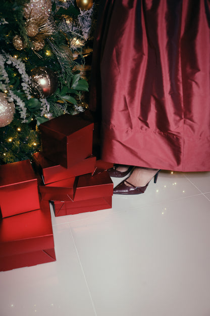 Carolina Taffeta Midi Skirt